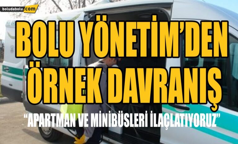 BOLU YÖNETİM’DEN ÖRNEK DAVRANIŞ