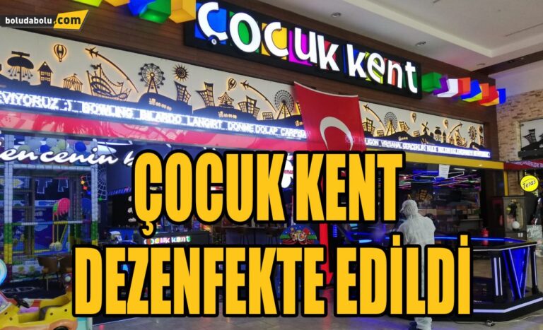 ÇOCUK KENT DEZENFEKTE OLUYOR