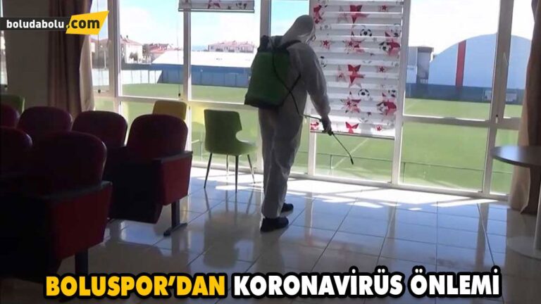 BOLUSPOR TESİSLERİ’NDE DEZENFEKTE ÇALIŞMASI YAPILDI