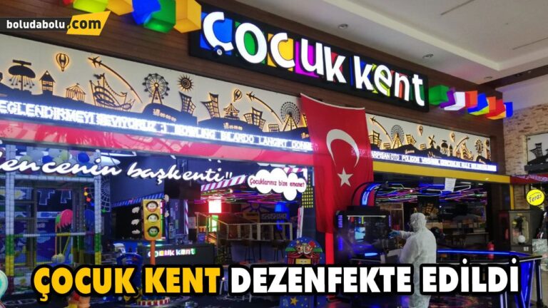 ÇOCUK KENT DEZENFEKTE EDİLDİ