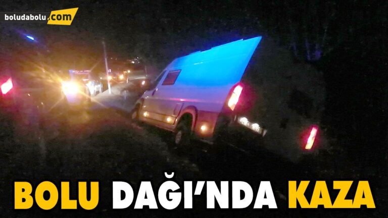BOLU DAĞI’NDAKİ TRAFİK KAZASINDA BİR KİŞİ YARALANDI