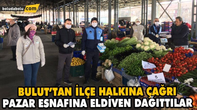 PAZAR ESNAFINA ELDİVEN DAĞITTILAR