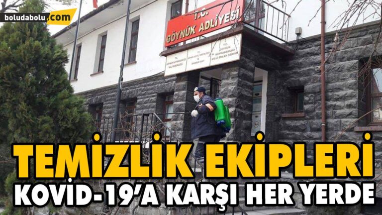 TEMİZLİK EKİPLERİ KOVİD-19’A KARŞI HER YERDE