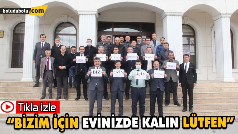 GEREDE BELEDİYESİ’NDEN “EVDE KALIN” MESAJI