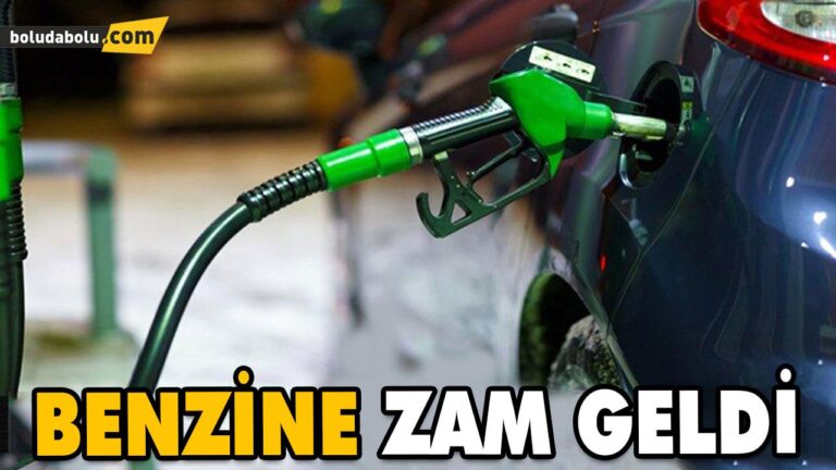 BENZİNE ZAM GELDİ