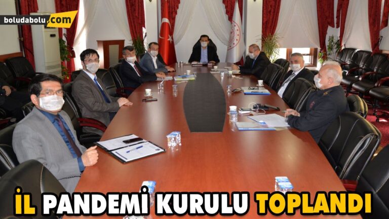 İL PANDEMİ KURULU TOPLANDI