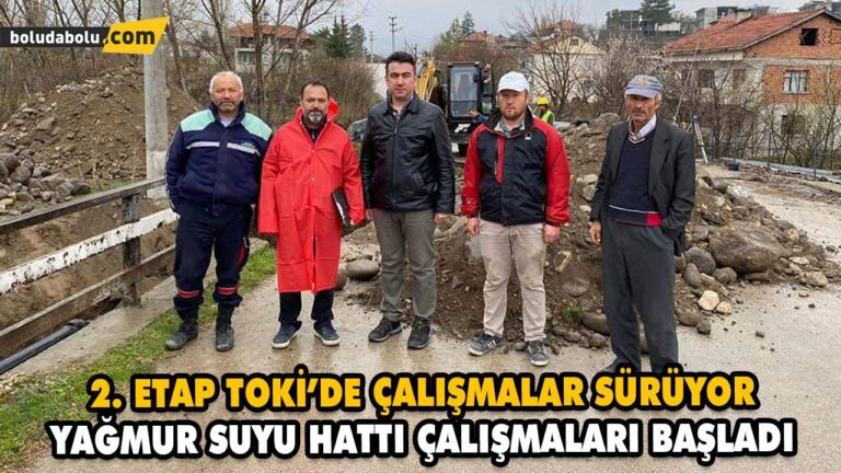 YAĞMUR SUYU HATTI ÇALIŞMALARI BAŞLADI