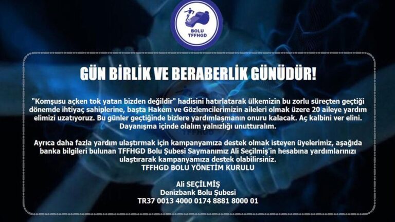 “GÜN BİRLİK VE BERABERLİK GÜNÜDÜR!!”