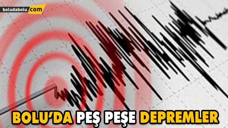 PEŞ PEŞE DEPREM MEYDANA GELDİ