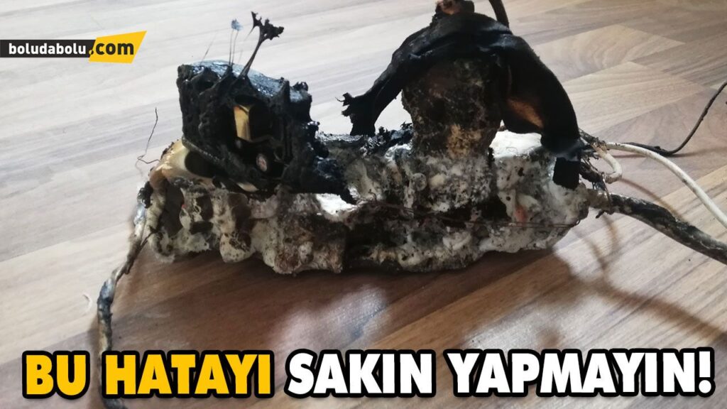 PRİZE TAKILI BIRAKILAN ŞARJ ALETİ YANGINA NEDEN OLDU PRİZE TAKILI BIRAKILAN ŞARJ ALETİ YANGINA NEDEN OLDU