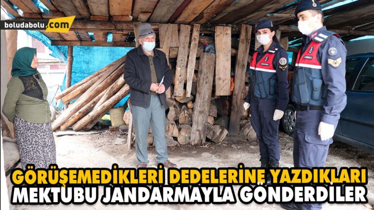GÖRÜŞEMEDİKLERİ DEDELERİNE YAZDIKLARI MEKTUBU JANDARMAYLA GÖNDERDİLER