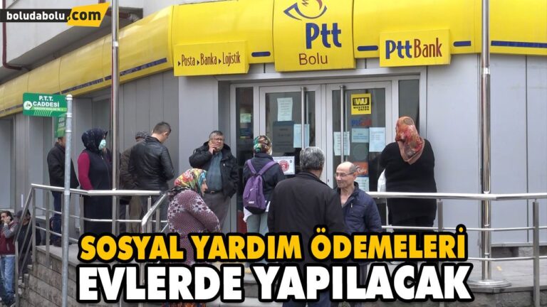 PTT’DEN DAĞITILAN SOSYAL YARDIMLAR EVLERE TESLİM EDİLECEK