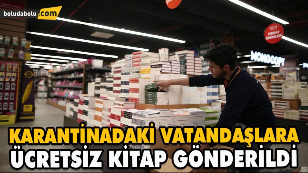 KARANTİNADAKİ VATANDAŞLARA ÜCRETSİZ KİTAP GÖNDERİLDİ KARANTİNADAKİ VATANDAŞLARA ÜCRETSİZ KİTAP GÖNDERİLDİ