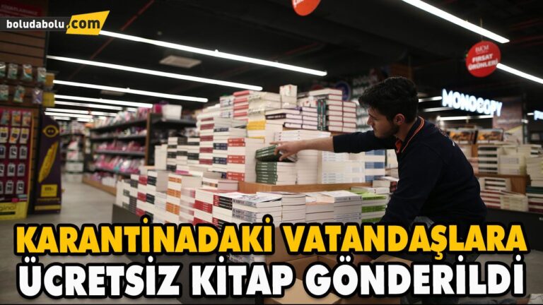KARANTİNADAKİ VATANDAŞLARA ÜCRETSİZ KİTAP GÖNDERİLDİ