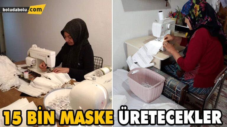 MASKE ÜRETİMİ İÇİN TÜM İLÇE EL ELE VERDİ