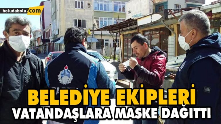 SEBEN VE YENİÇAĞA’DA ÜCRETSİZ MASKE DAĞITIMI