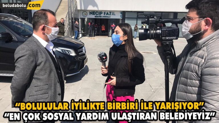 “EN ÇOK SOSYAL YARDIM ULAŞTIRAN BELEDİYEYİZ”