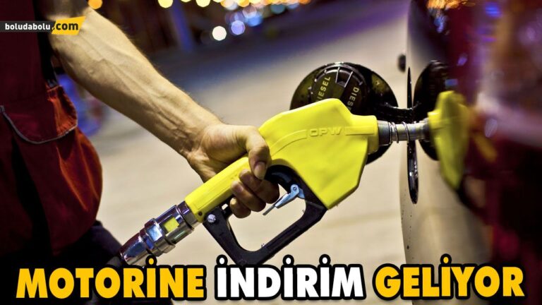MOTORİNE İNDİRİM GELİYOR