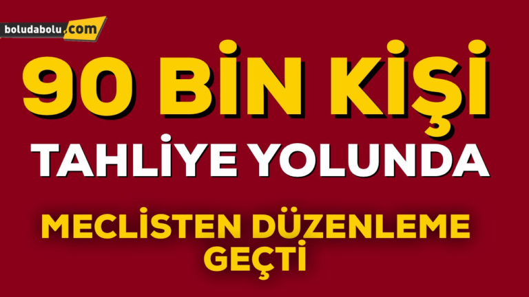 İNFAZ DÜZENLEMESİ MECLİSTEN GEÇTİ