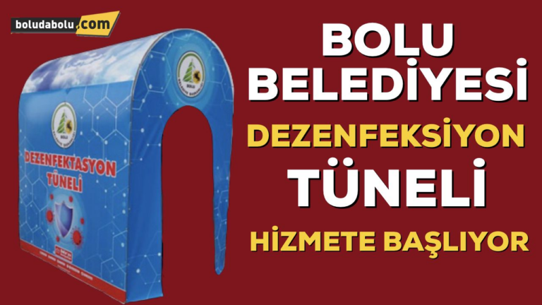 DEZENFEKSİYON TÜNELİ HİZMETE BAŞLIYOR