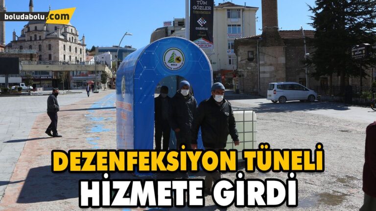 DEZENFEKSİYON TÜNELİ HİZMETE GİRDİ