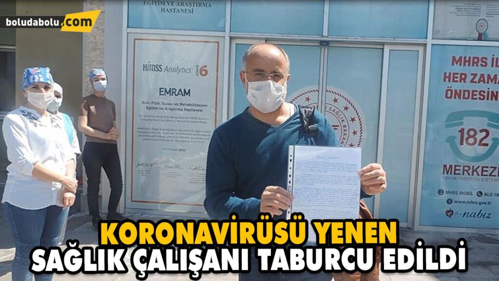 KORONAVİRÜSÜ YENEN SAĞLIK MÜDÜRLÜĞÜ PERSONELİ, ALKIŞLARLA TABURCU EDİLDİ KORONAVİRÜSÜ YENEN SAĞLIK MÜDÜRLÜĞÜ PERSONELİ, ALKIŞLARLA TABURCU EDİLDİ