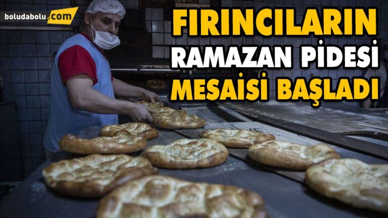 FIRINCILARIN RAMAZAN PİDESİ MESAİSİ BAŞLADI