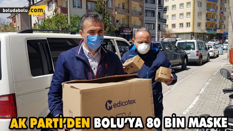 AK PARTİ’DEN BOLU’YA 80 BİN MASKE