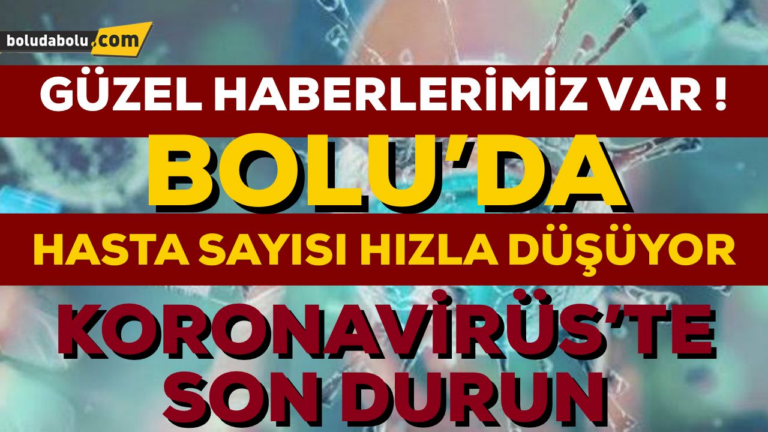 BOLU’DA KORONAVİRÜS SON DURUM