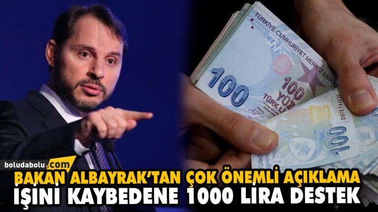 BAKAN ALBAYRAK’TAN ÇOK ÖNEMLİ AÇIKLAMA