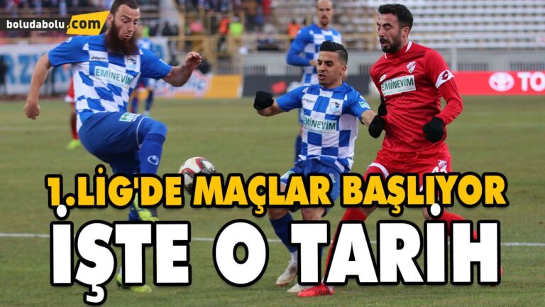 1.LİG’DE MAÇLAR BAŞLIYOR
