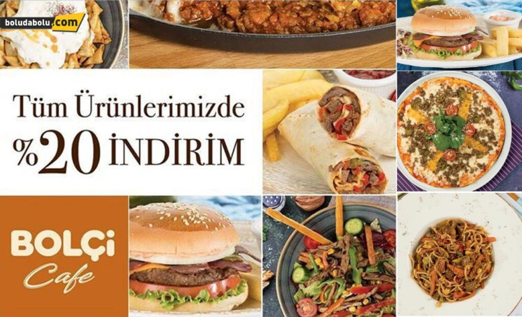BOLÇİ CAFE’DE TÜM ÜRÜNLERDE %20 İNDİRİM BOLÇİ CAFE’DE TÜM ÜRÜNLERDE %20 İNDİRİM