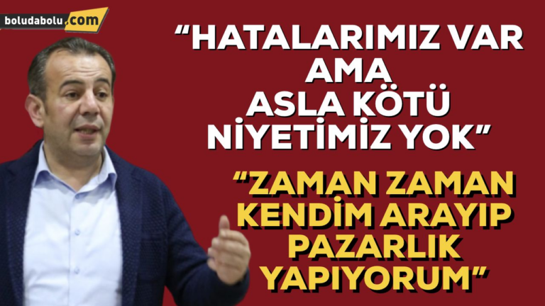 BAŞKAN ÖZCAN “HATALARIMIZ VAR AMA ASLA KÖTÜ NİYETİMİZ YOK”