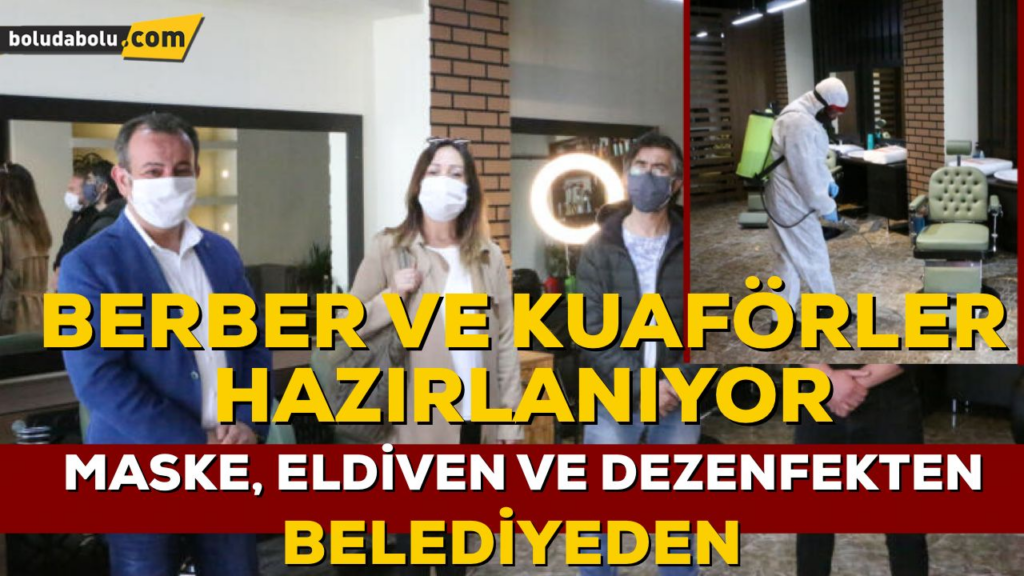 BERBER VE KUAFÖRLER HAZIRLANIYOR BERBER VE KUAFÖRLER HAZIRLANIYOR