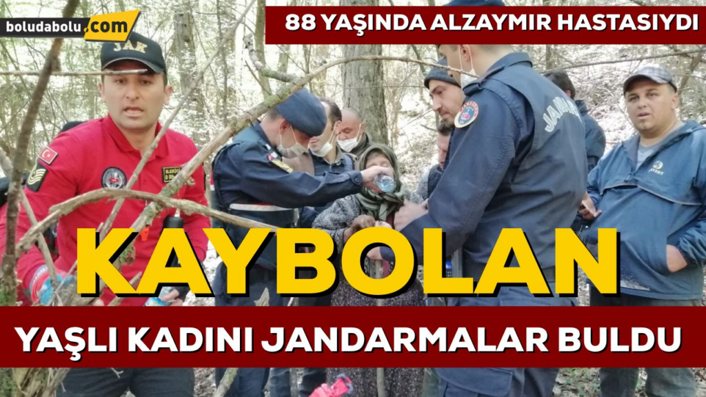 KAYBOLAN YAŞLI KADINI JANDARMALAR BULDU KAYBOLAN YAŞLI KADINI JANDARMALAR BULDU