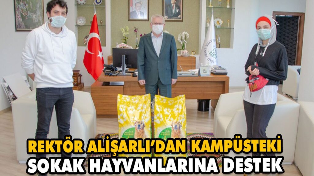 REKTÖR ALİŞARLI’DAN KAMPÜSTEKİ SOKAK HAYVANLARINA DESTEK REKTÖR ALİŞARLI’DAN KAMPÜSTEKİ SOKAK HAYVANLARINA DESTEK