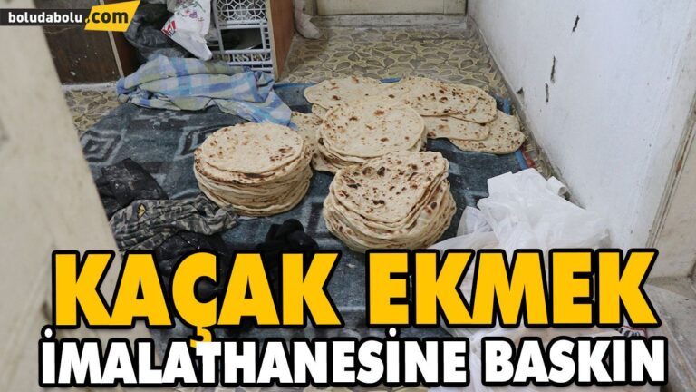 KAÇAK EKMEK İMALATHANESİNE BASKIN