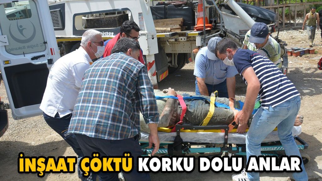 İNŞAAT ÇÖKTÜ KORKU DOLU ANLAR