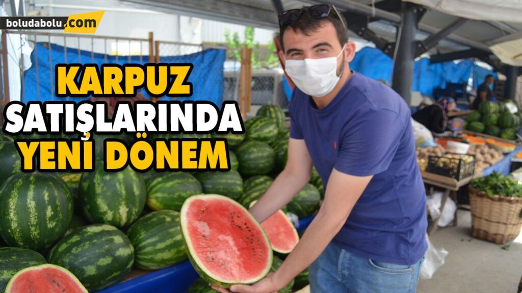 BOLU’DA, KARPUZLAR HERKES ALABİLSİN DİYE YARIM VE ÇEYREK SATILIYOR BOLU’DA, KARPUZLAR HERKES ALABİLSİN DİYE YARIM VE ÇEYREK SATILIYOR