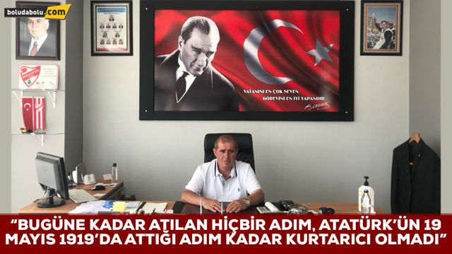 SİNAN AY’DAN 19 MAYIS ATATÜRK’Ü ANMA GENÇLİK VE SPOR BAYRAMI MESAJI