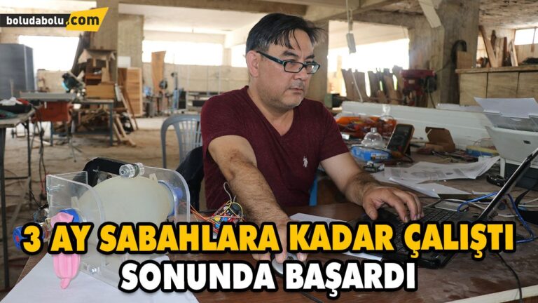 3 AY SABAHLARA KADAR ÇALIŞARAK TAŞINABİLİR SOLUNUM CİHAZI ÜRETTİ