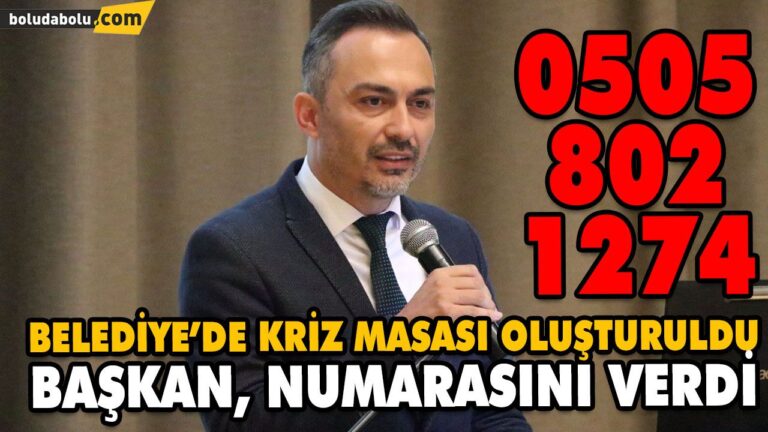 BAŞKAN, YARDIMCISININ NUMARASINI VERDİ: 0 505 802 12 74