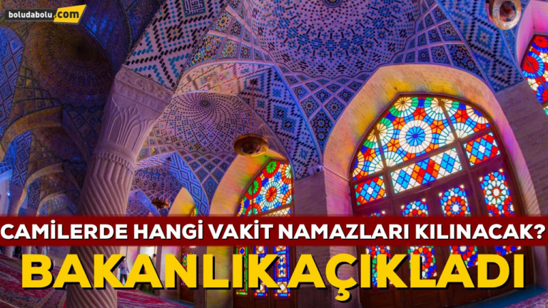CAMİLERDE HANGİ VAKİT NAMAZLARI KILINACAK?
