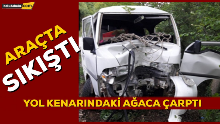 YOL KENARINDAKİ AĞACA ÇARPTI