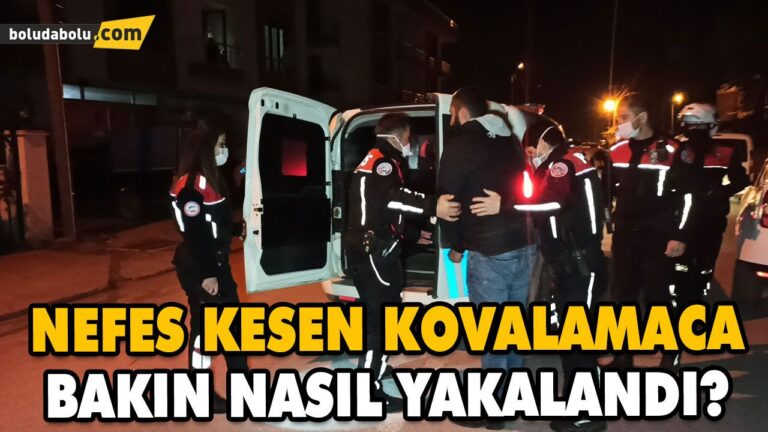 POLİSTEN KAÇAN MOTOSİKLET SÜRÜCÜSÜ İLE POLİS ARASINDA NEFES KESEN KOVALAMACA