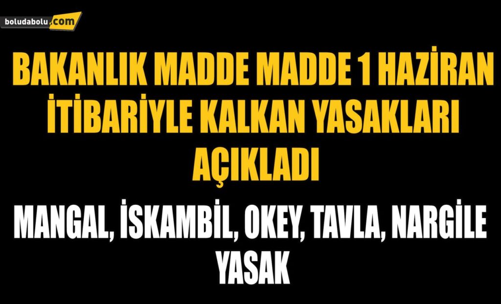 İÇİŞLERİ BAKANLIĞI’NDAN NORMALLEŞME SÜRECİ GENELGESİ İÇİŞLERİ BAKANLIĞI’NDAN NORMALLEŞME SÜRECİ GENELGESİ