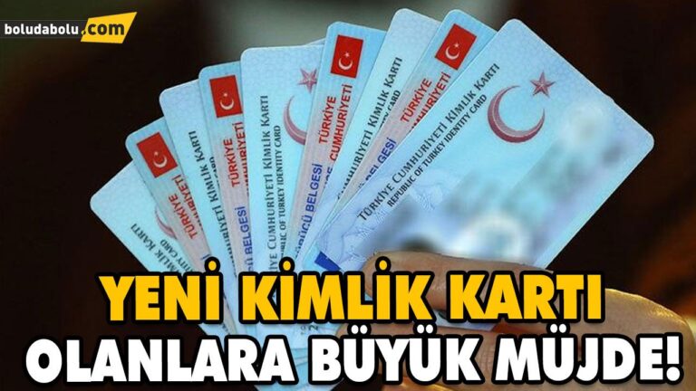YENİ KİMLİK KARTI OLANLAR DİKKAT!