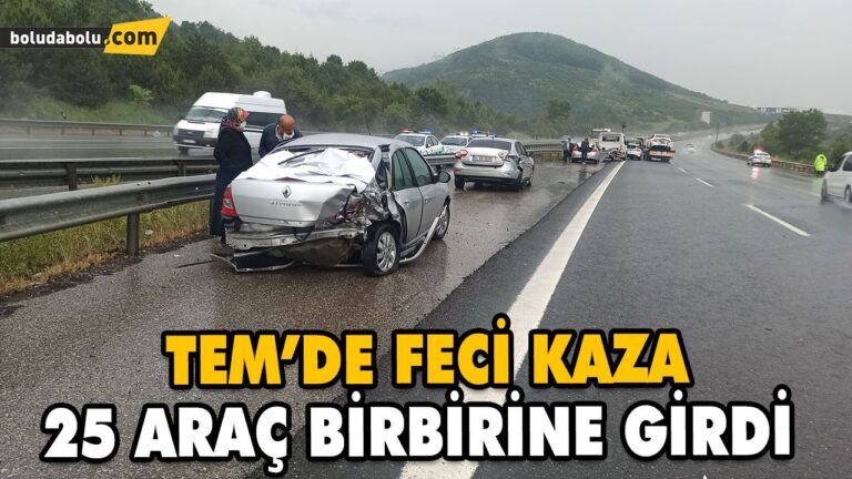 TEM’DE FECİ KAZA