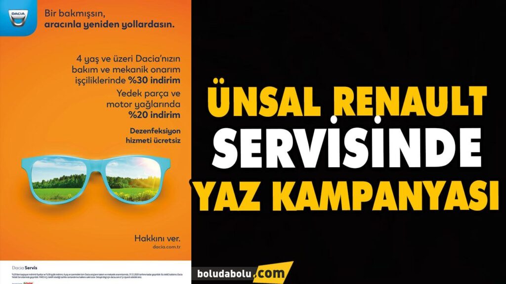 ÜNSAL RENAULT SERVİSİNDE YAZ KAMPANYASI