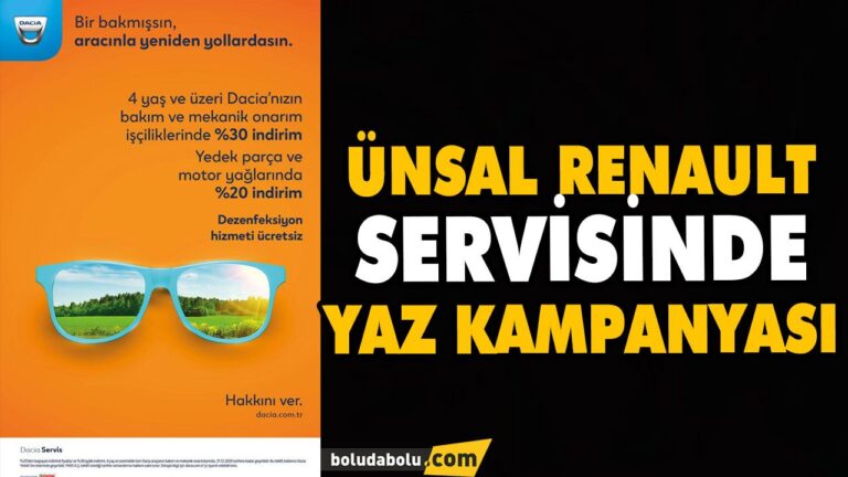 ÜNSAL RENAULT SERVİSİNDE YAZ KAMPANYASI